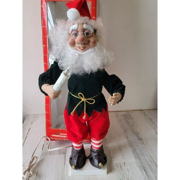 Vintage Telco motionette elf animated Xmas decor santa - Picture 2 of 14